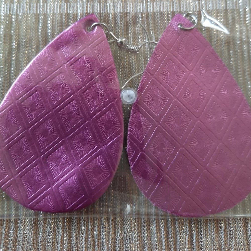 Large Teardrop Shaped Earrings Assorted Colors